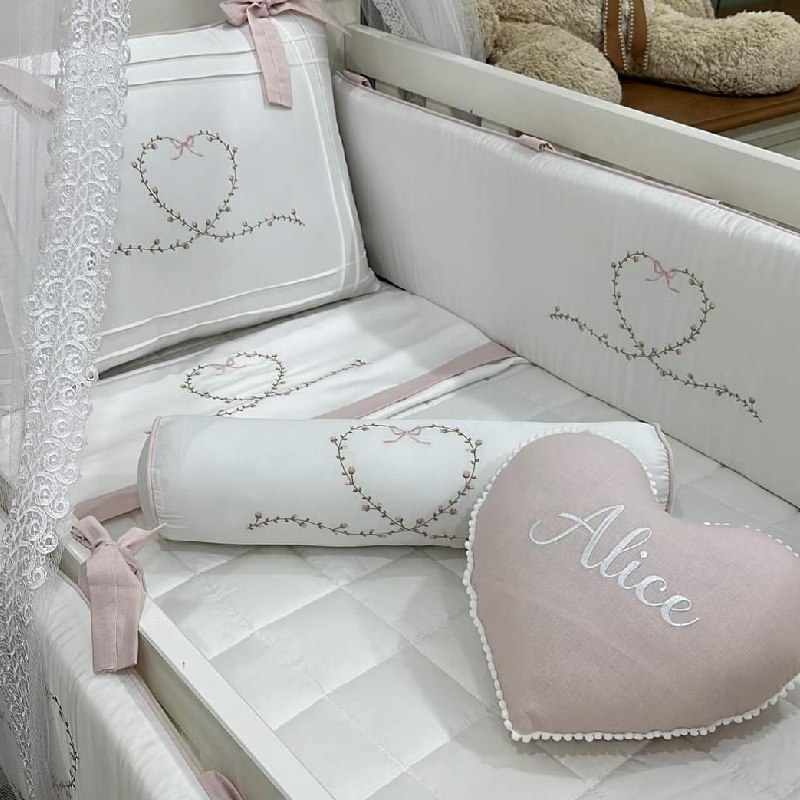 Ser de cuna protectores personalizados para niña en Lima Peru