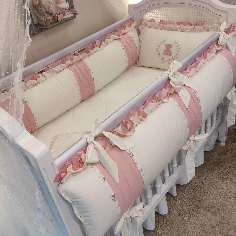 set de cuna rosa para niña en Lima Peru