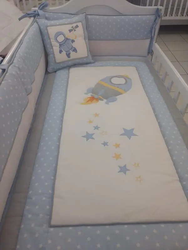 Set de cuna con Protectores clásicos para Niño - Imagen 9