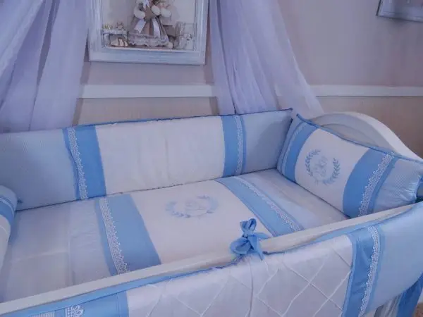 Set de cuna con Protectores clásicos para Niño - Imagen 10