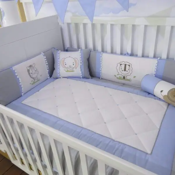 Set de cuna con Protectores clásicos para Niño - Imagen 11
