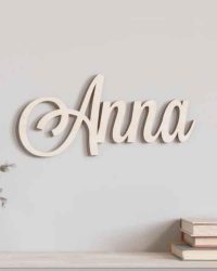 letras con nombre del bebé Anna