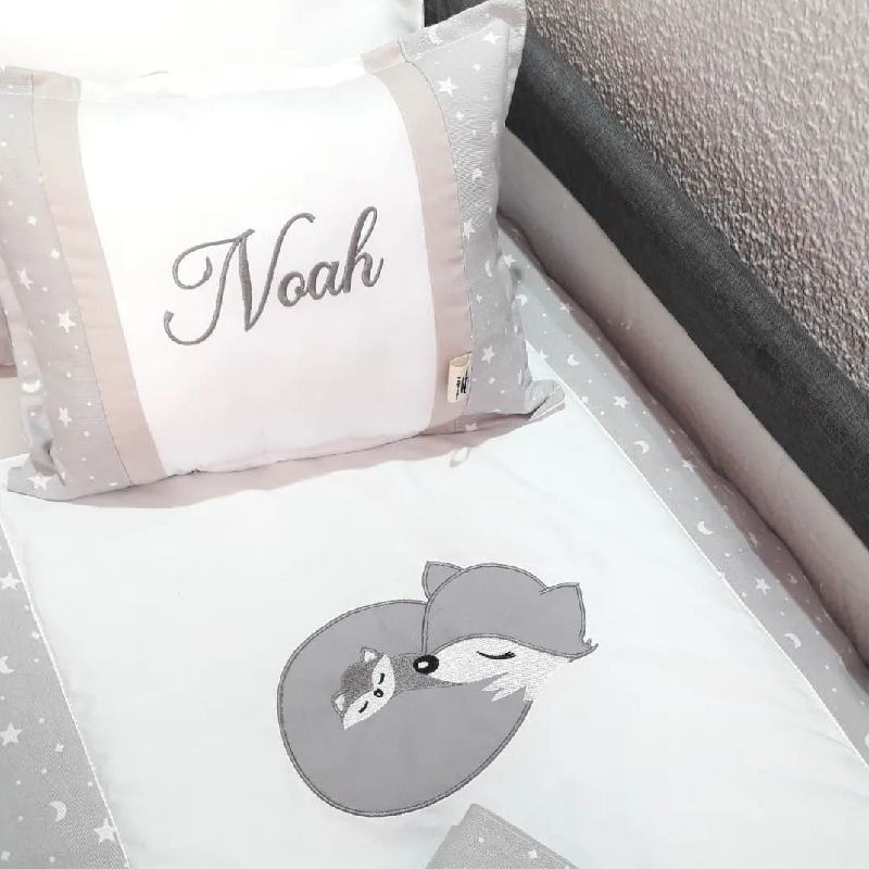 Set para nido colecho bebe personalizado para niña en Lima Peru Mia Dinos Baby