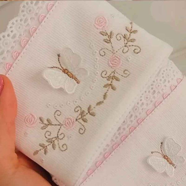 juego de sabanas mariposas para niña blanco en Lima Perú