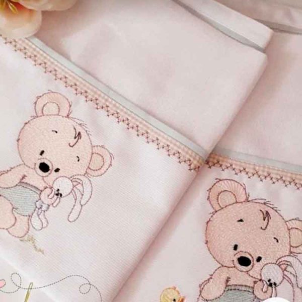 juego de sabanas oso para niña blanco en Lima Perú