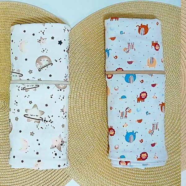 juego de sabanas para moses o nido colecho de animales color blanco para niño en Lima