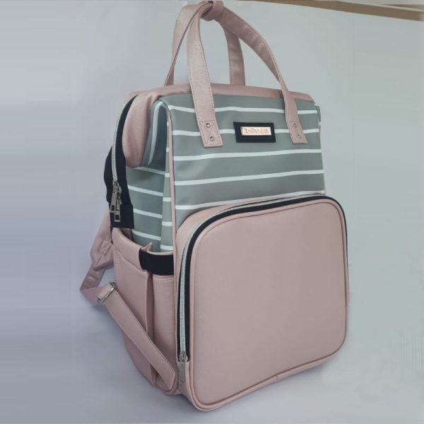 mochila rosa pañalera para mamas y las cosas del bebe en venta en Dinos Baby Lima